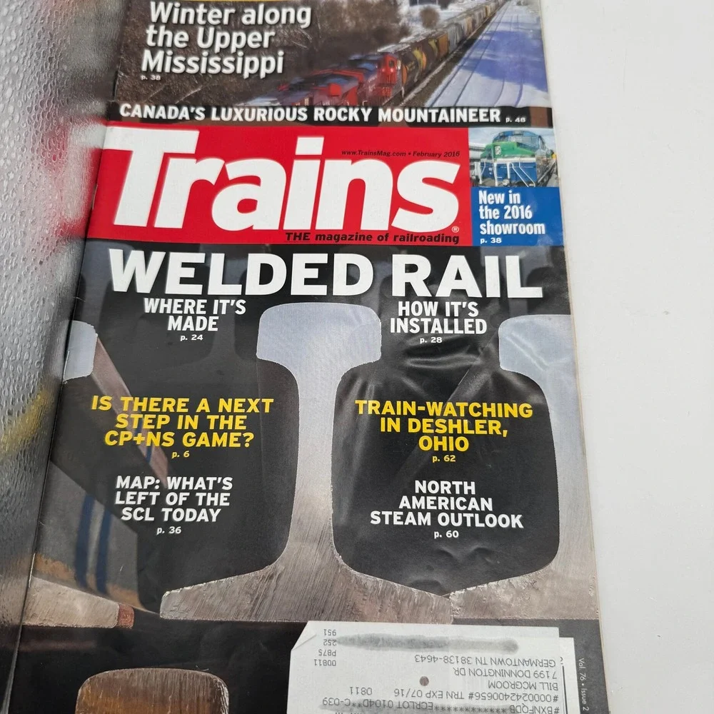 Trains Magazine Full Year 2016 Lot 12 Issues Railroading History Locomotive Rail
